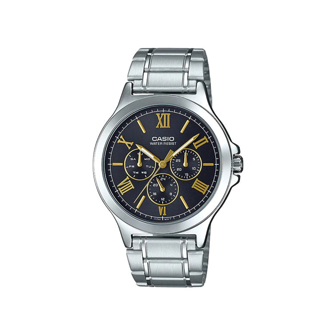 Reloj Análogo Ejecutivo Plateado de Hombre