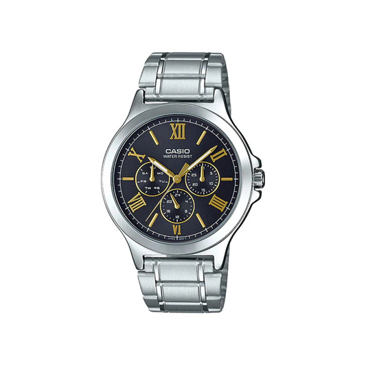 Reloj Análogo Ejecutivo Plateado de Hombre