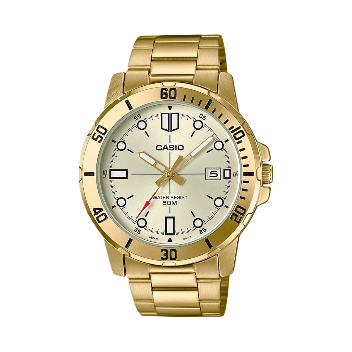 Reloj Análogo Estándar Sport Dorado de Hombre