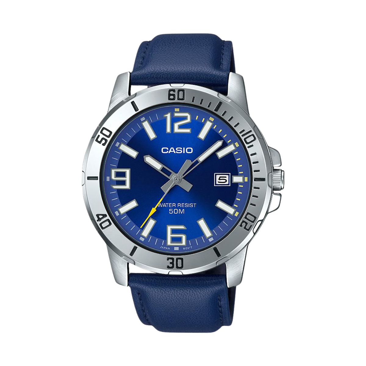 Reloj Análogo Casual Plateado de Hombre