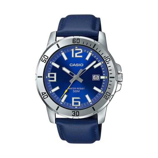 Reloj Análogo Casual Plateado de Hombre