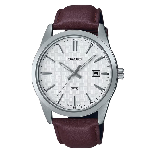 Reloj Análogo Casual Plateado de Hombre