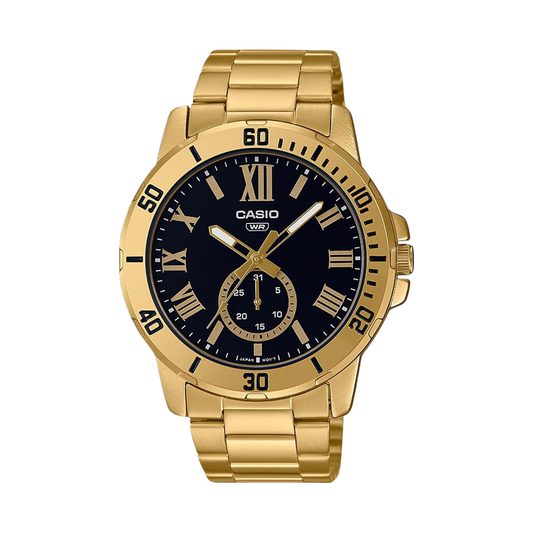 Reloj Análogo Casual Dorado de Hombre