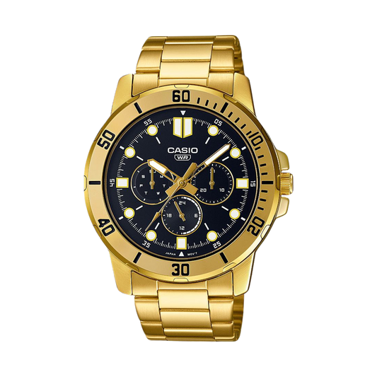 Reloj Análogo Multifunción Sport Dorado de Hombre