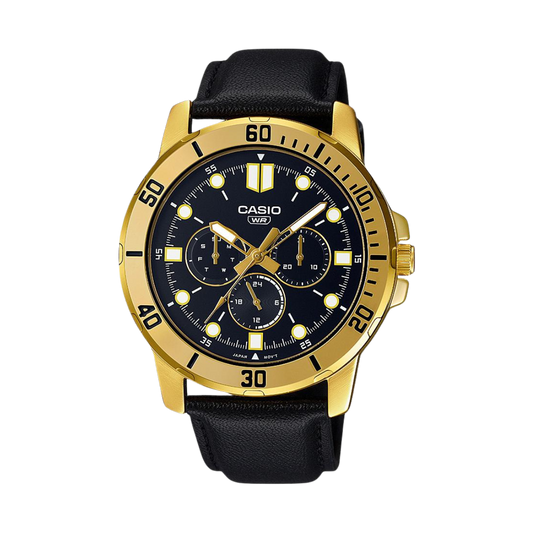 Reloj Análogo Multifunción Sport Dorado de Hombre