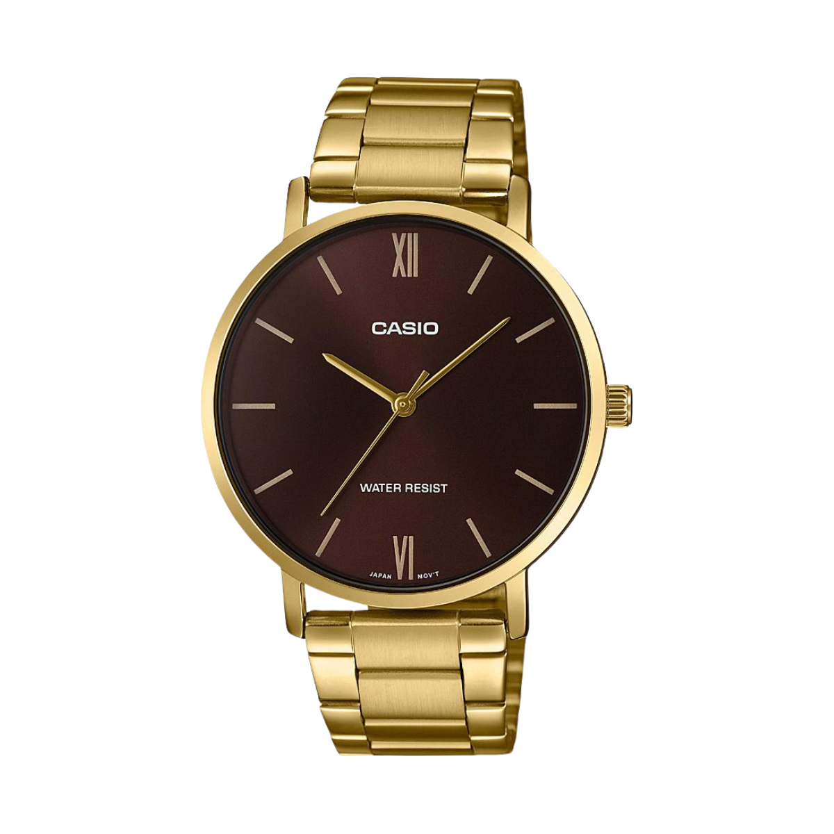 Reloj Análogo Estándar Casual Dorado de Hombre