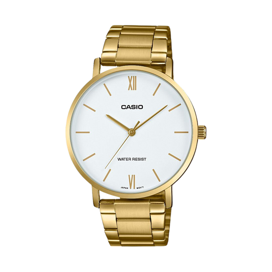 Reloj Análogo Estándar Casual Dorado de Hombre