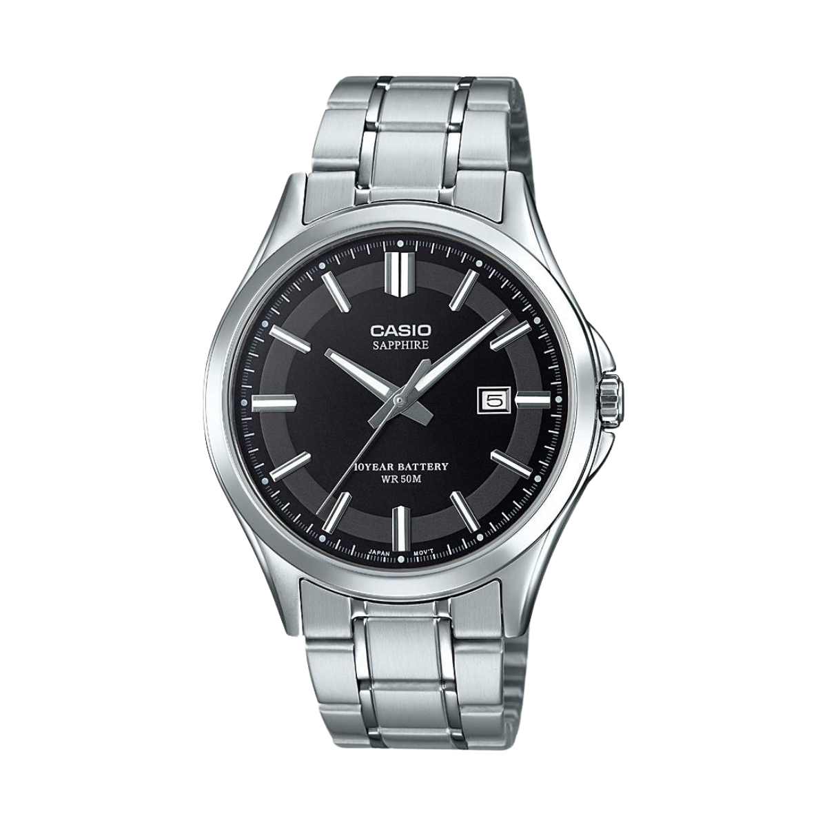 Reloj Análogo Sapphire Casual Plateado de Hombre