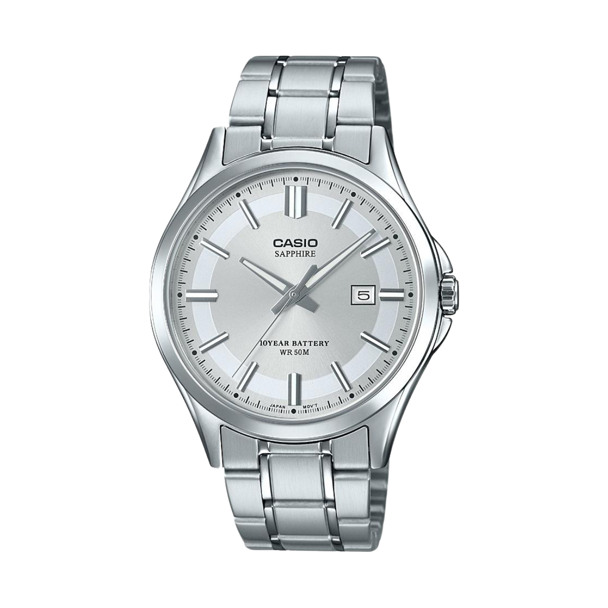 Reloj Análogo Sapphire Casual Plateado de Hombre