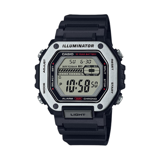 Reloj Digital Illuminator Sport Plateado de Hombre