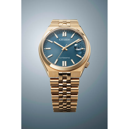 Reloj Análogo Automático Tsuyosa 60 Oro Rosa de Hombre