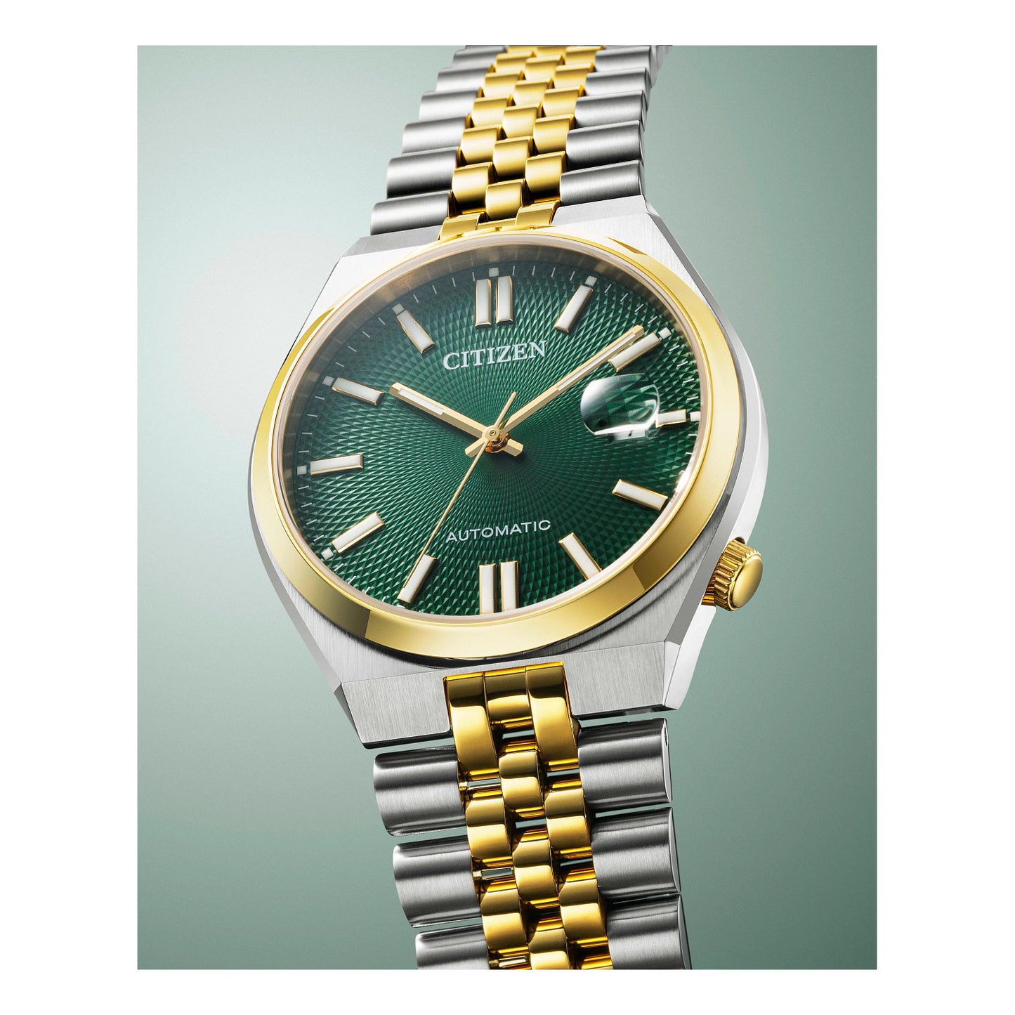 Reloj Análogo Automático Tsuyosa 60 Doble Tono de Hombre