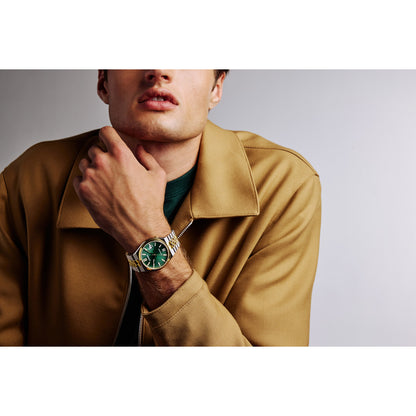 Reloj Análogo Automático Tsuyosa 60 Doble Tono de Hombre