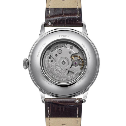 Reloj Orient Bambino Silver Blue Automático Luxury de Hombre