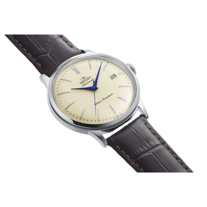 Reloj Orient Bambino Silver Blue Automático Luxury de Hombre