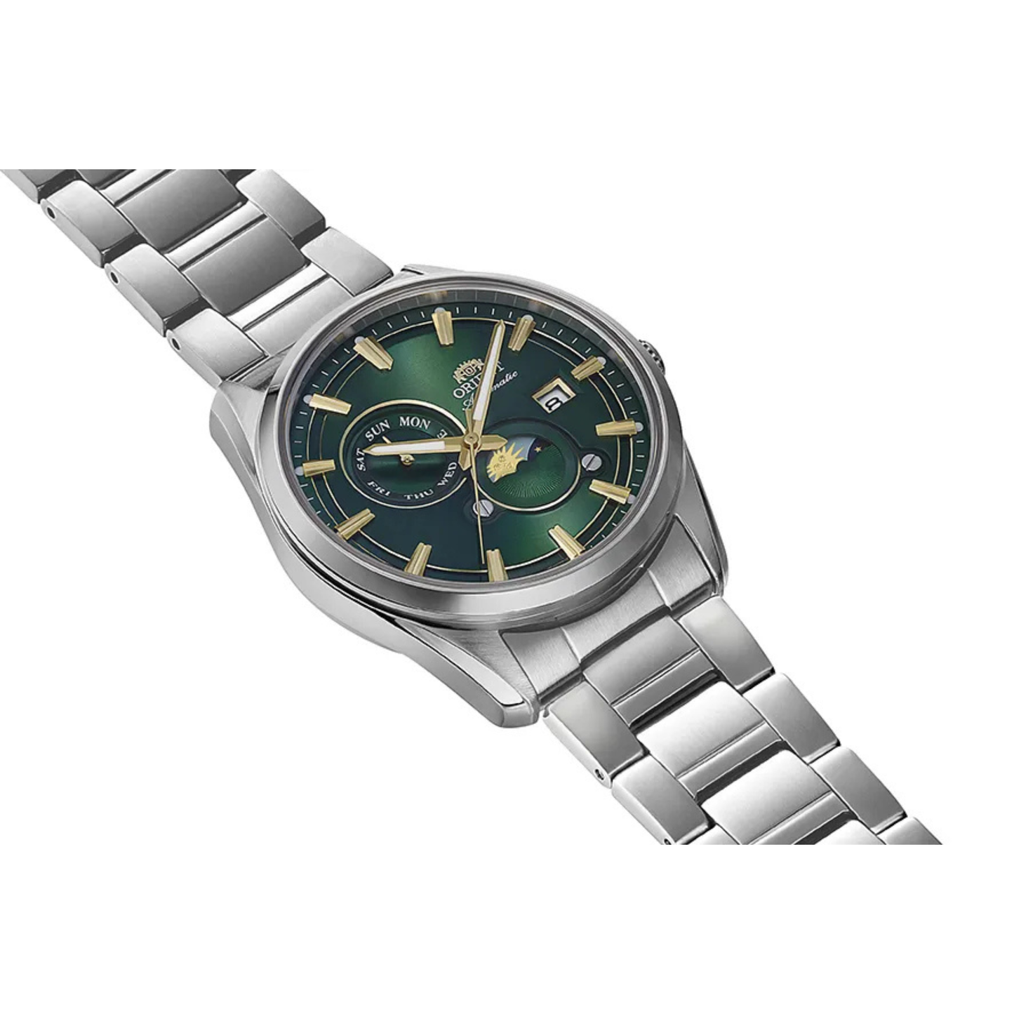 Reloj Orient Stretto Day & Night Automático Luxury Verde de Hombre