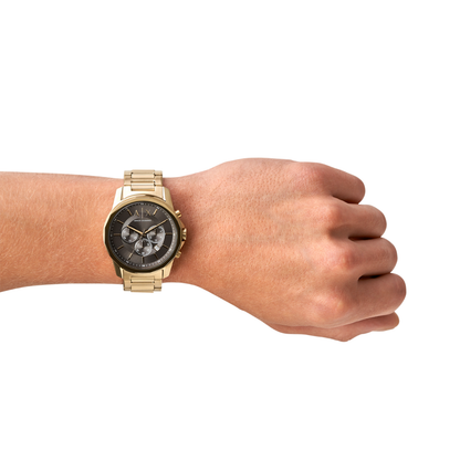 Reloj Análogo Banks Dorado de Hombre
