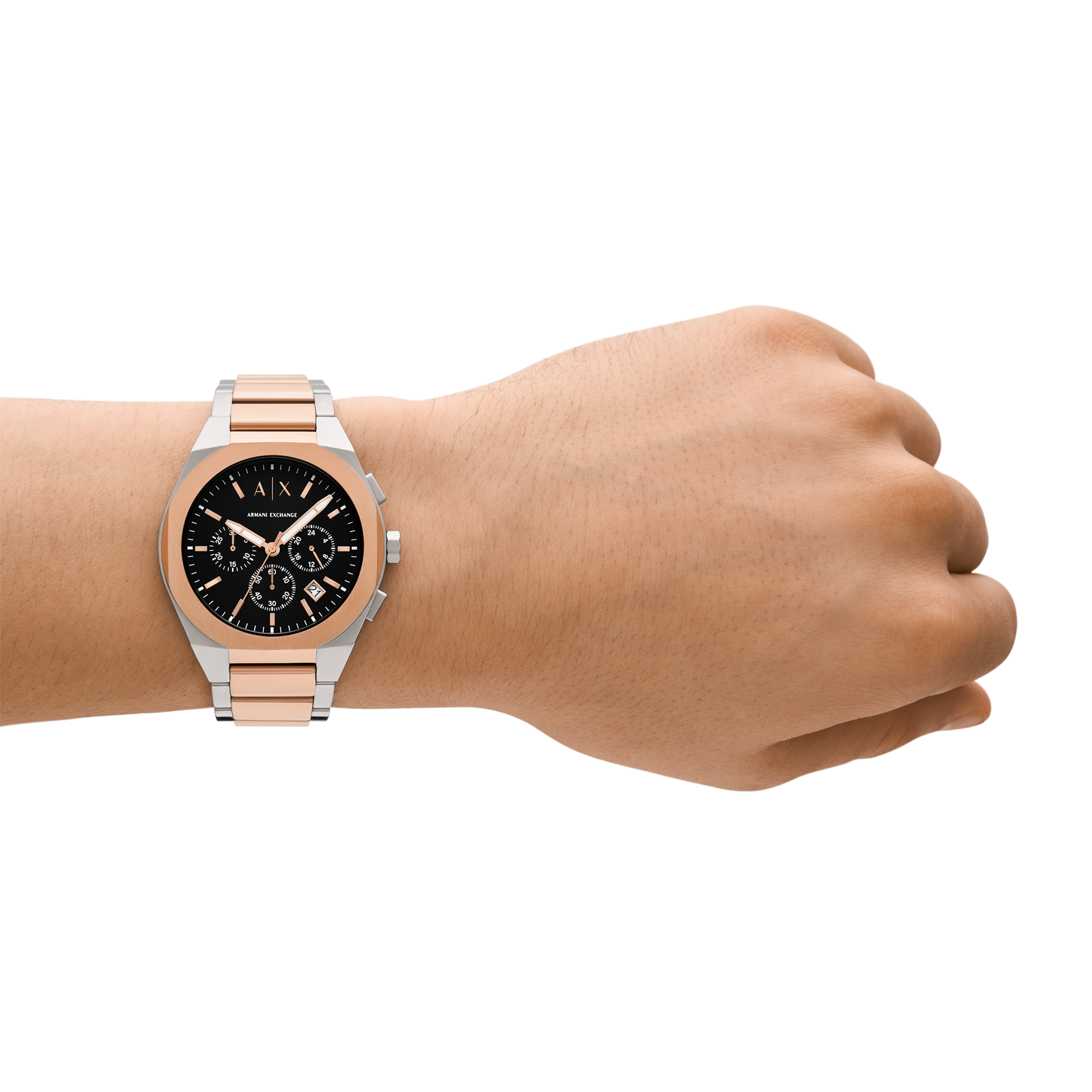 Reloj Análogo Sync Doble Tono Casual de Hombre