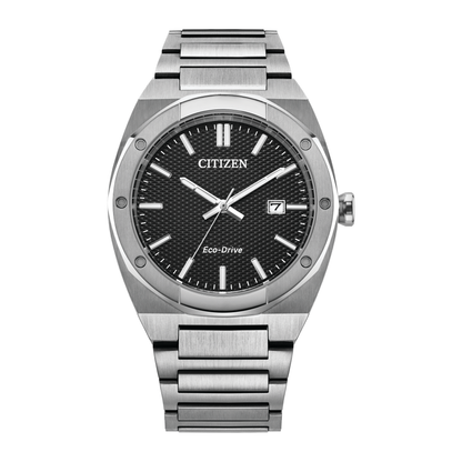 Reloj Análogo Eco-Drive Casual Plateado de Hombre