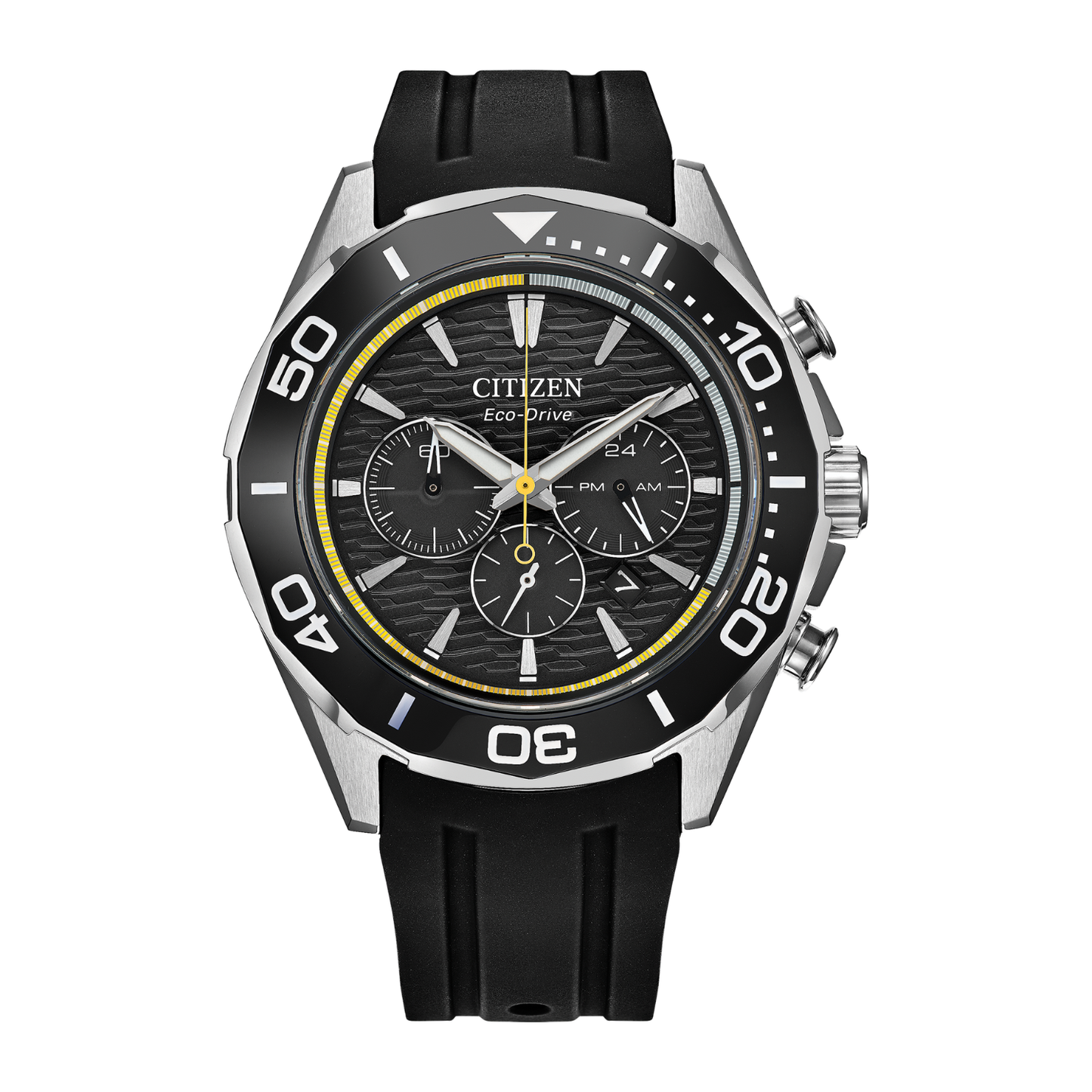 Reloj Análogo Eco Drive Endeavor Chrono Deportivo Negro de Hombre