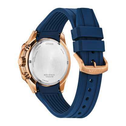 Reloj Análogo Eco Drive Endeavor Chrono Deportivo Oro Rosa de Hombre