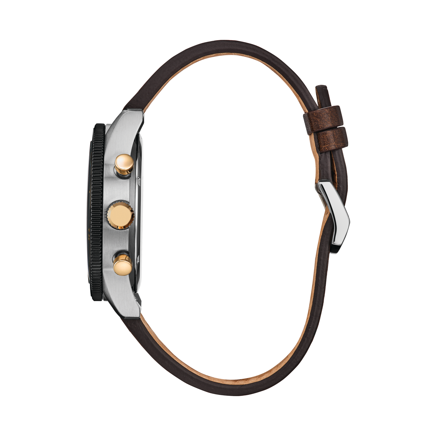 Reloj Análogo Eco-Drive Chrono Plateado de Hombre