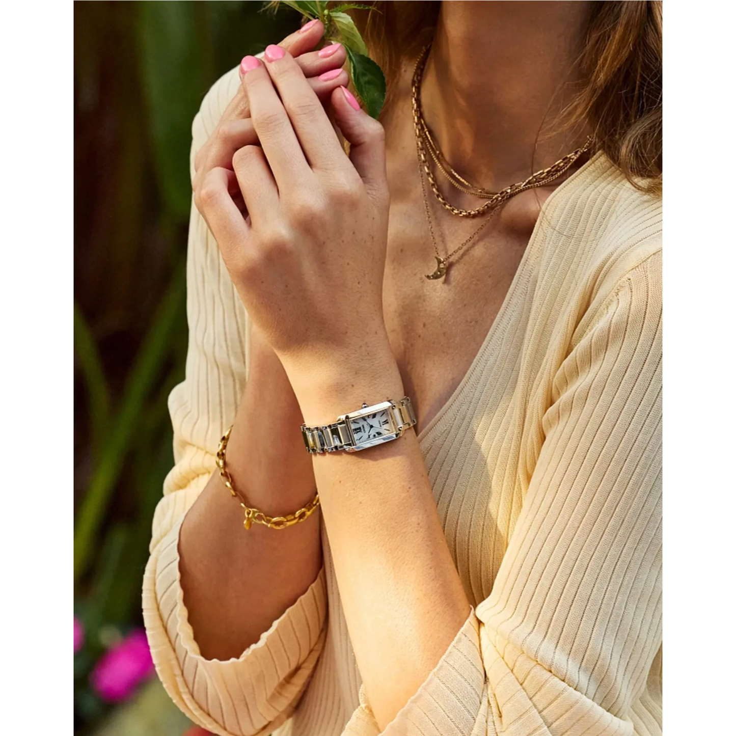 Reloj Análogo Luxury Plateado L Bianca de Mujer
