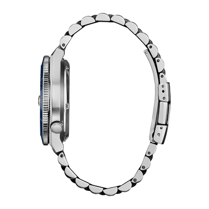 Reloj Análogo Automático Ejecutivo Citizen Tsuyosa Marine Plateado de Hombre