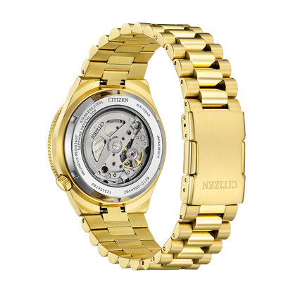 Reloj Análogo Automático Ejecutivo Citizen Tsuyosa Marine Dorado de Hombre