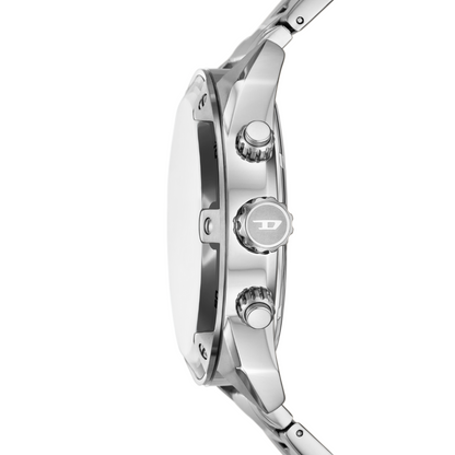 Reloj Análogo con Cronógrafo Casual Plateado de Hombre