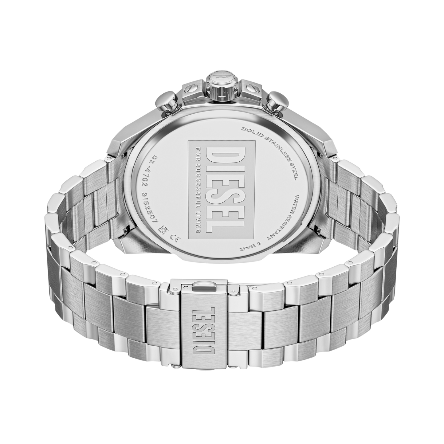Reloj Análogo Casual Plateado de Hombre