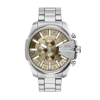 Reloj Análogo Casual Plateado de Hombre