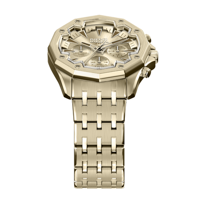 Reloj Análogo Casual Dorado de Hombre