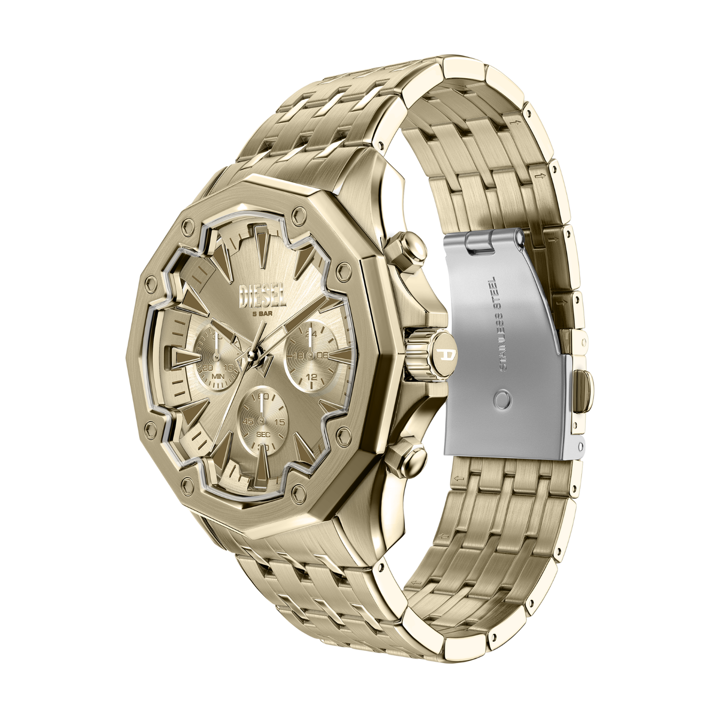 Reloj Análogo Casual Dorado de Hombre