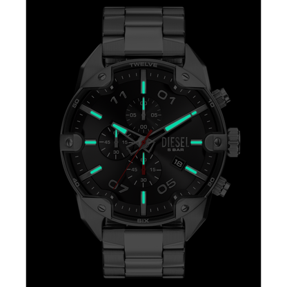 Reloj Análogo Casual Plateado de Hombre