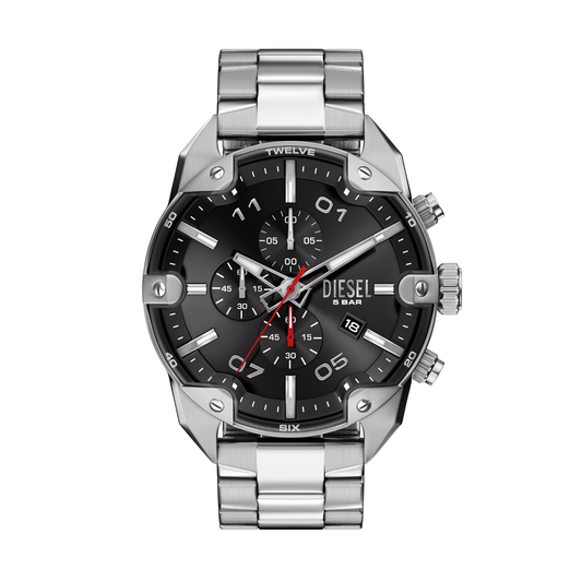 Reloj Análogo Casual Plateado de Hombre