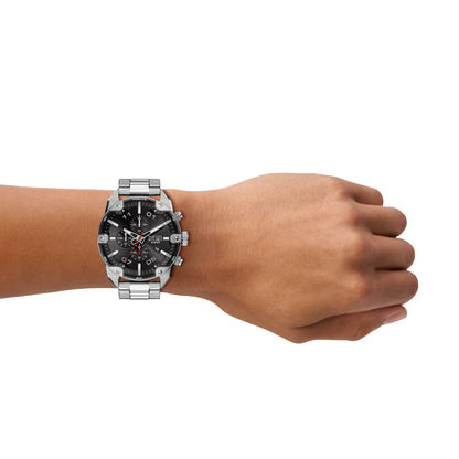 Reloj Análogo Casual Plateado de Hombre