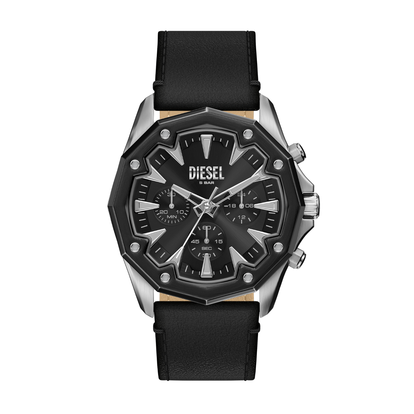 Reloj Análogo Casual Plateado de Hombre