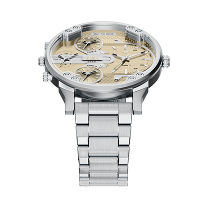 Reloj Análogo Casual Plateado de Hombre