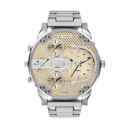 Reloj Análogo Casual Plateado de Hombre