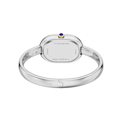 Reloj Análogo Ejecutivo Plateado de Mujer