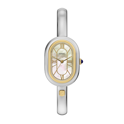 Reloj Análogo Ejecutivo Plateado de Mujer