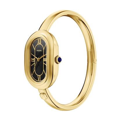 Reloj Análogo Ejecutivo Dorado de Mujer
