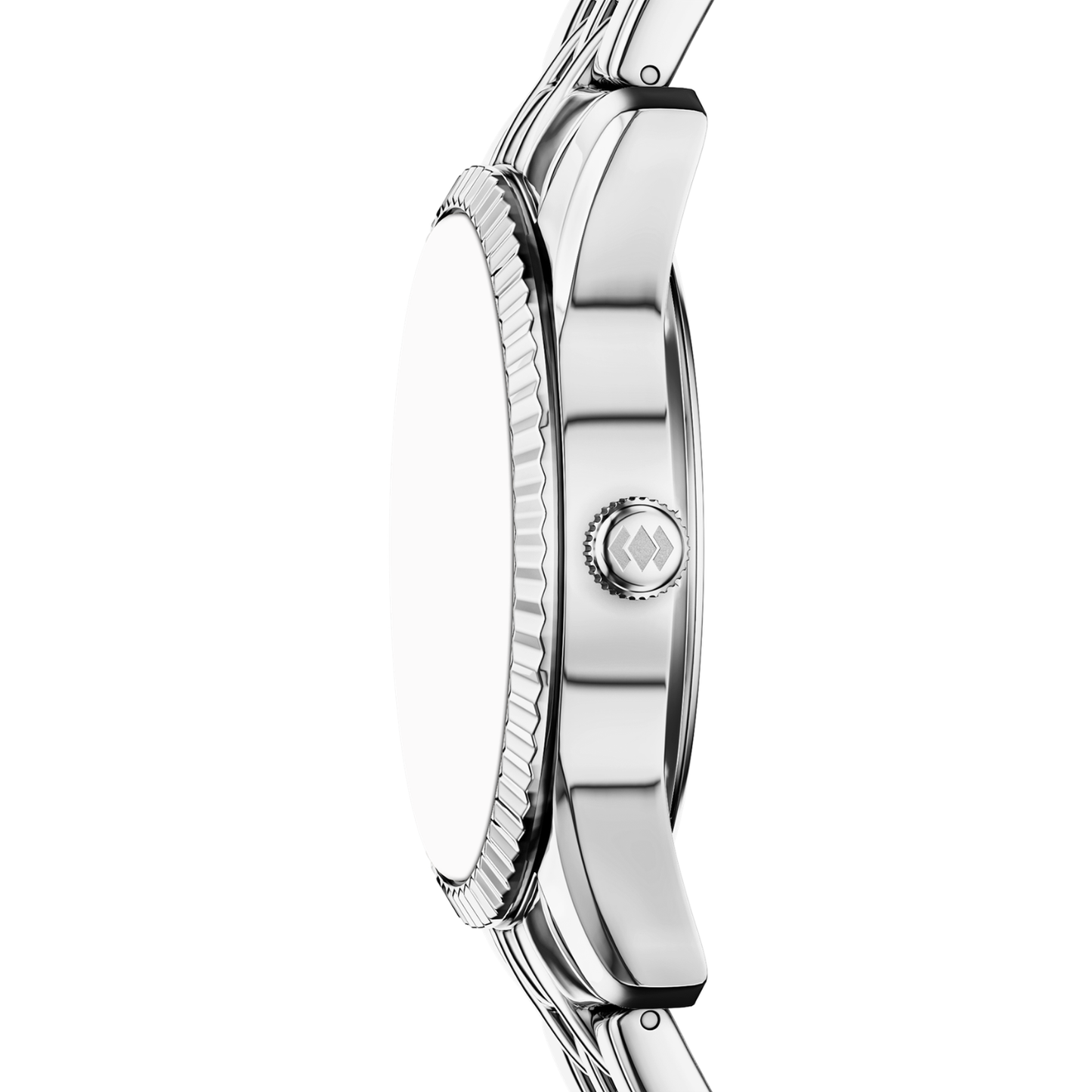 Reloj Análogo Ejecutivo Plateado de Mujer