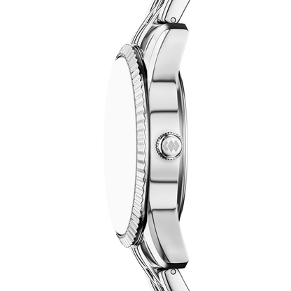 Reloj Análogo Ejecutivo Plateado de Mujer