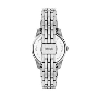 Reloj Análogo Ejecutivo Plateado de Mujer