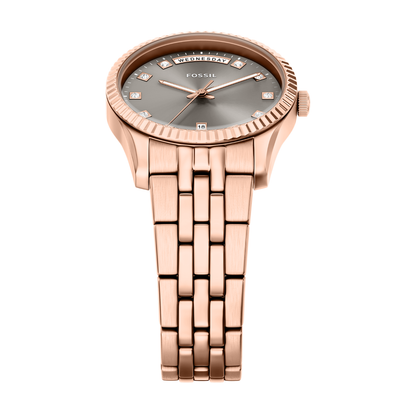 Reloj Análogo Ejecutivo Oro Rosa de Mujer