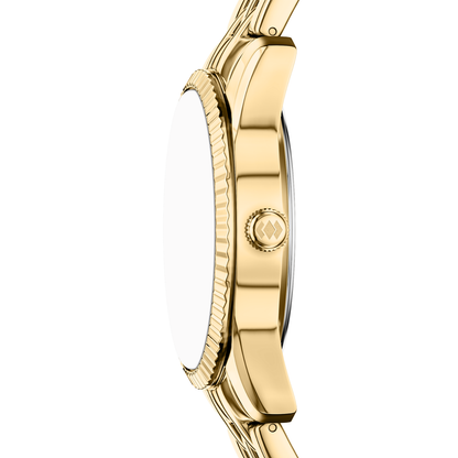 Reloj Análogo Ejecutivo Dorado de Mujer