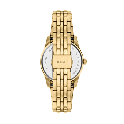 Reloj Análogo Ejecutivo Dorado de Mujer