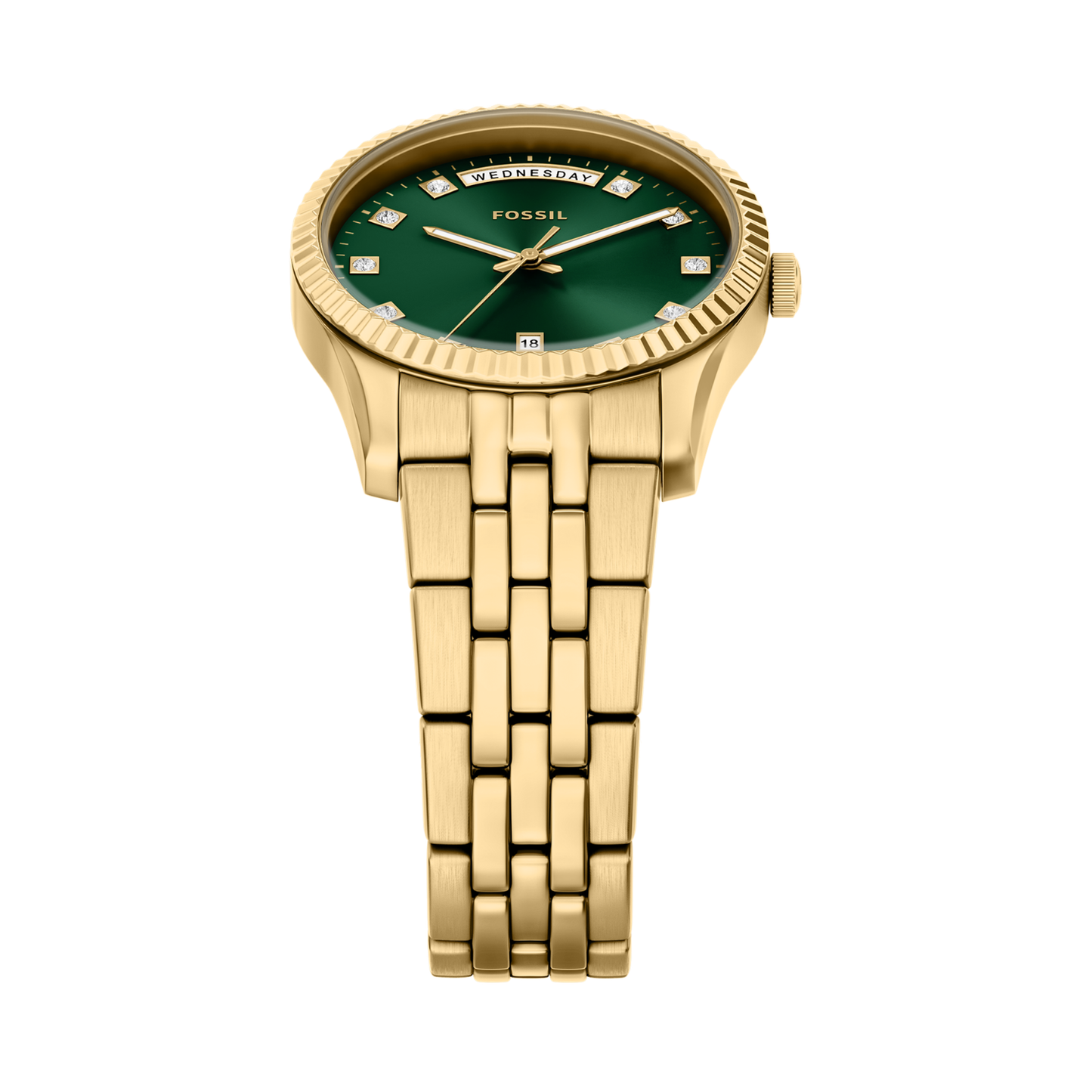 Reloj Análogo Ejecutivo Dorado de Mujer
